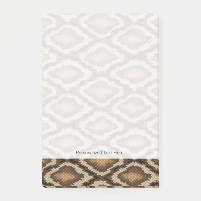 Bloco De Notas Padrão de pele de cobra Python 2 (Frente)