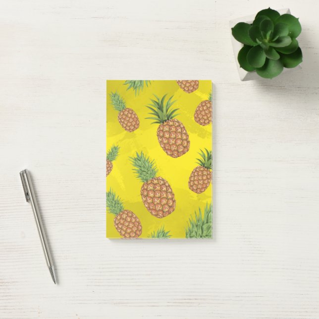 Bloco De Notas Padrão de pinheiros com aquarela 3 (Escritótio)