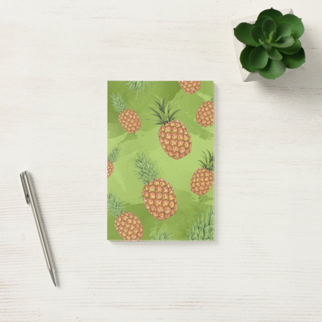 Bloco De Notas Padrão de pinheiros com aquarela 4 (Escritótio)