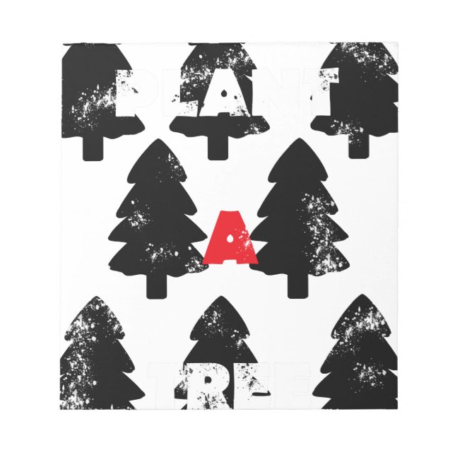 Bloco De Notas Padrão de plantar uma árvore (Frente)