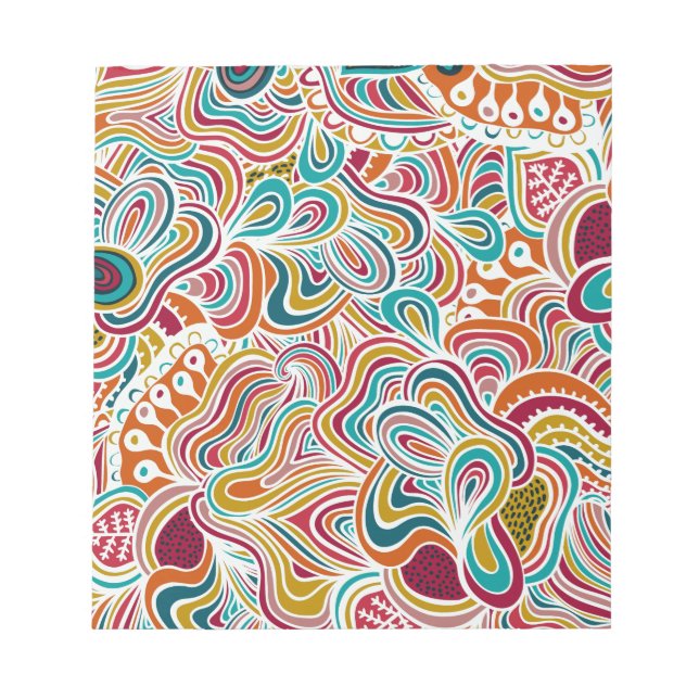 Bloco De Notas Padrão de rabiscar (Frente)