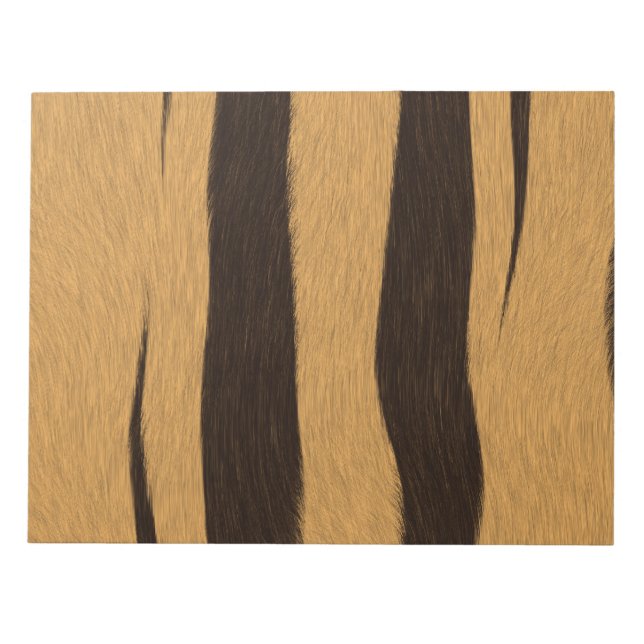 Bloco De Notas Padrão de Stripes de Tigre. (Frente)