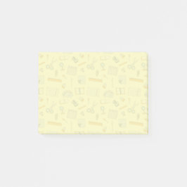 Bloco De Notas Padrão de Suprimentos Escolares Coloridos