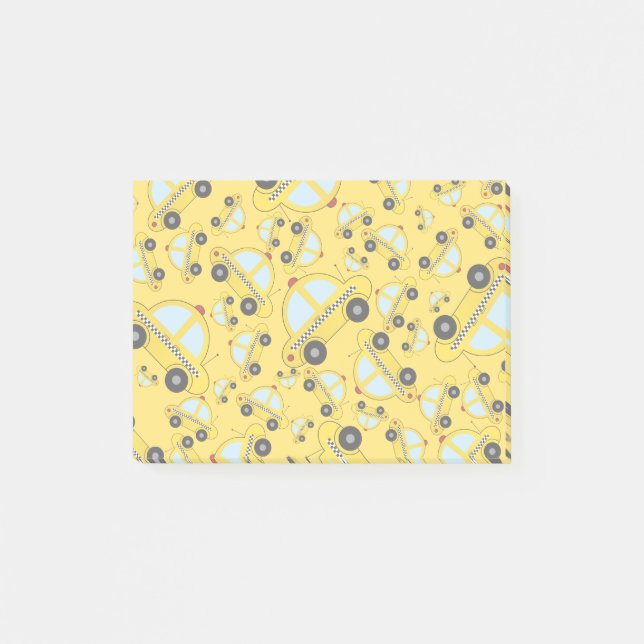 Bloco De Notas Padrão de táxi amarelo (Frente)