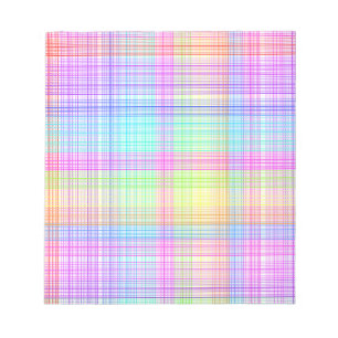 Bloco De Notas Padrão de Xadrez colorido