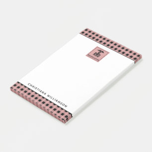 Bloco De Notas Padrão de Xadrez Dietitiana Personalizada de RD Re