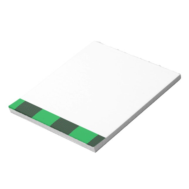 Bloco De Notas Padrão de xadrez verde (Invertido)