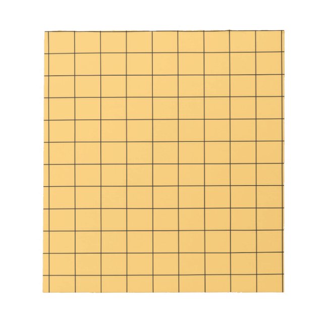 Bloco De Notas Padrão de Xadrez Verificada de Gingham Preto e Ama (Frente)