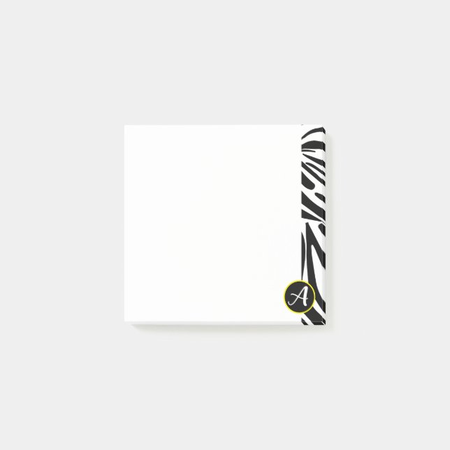 Bloco De Notas Padrão de Zebra (Frente)