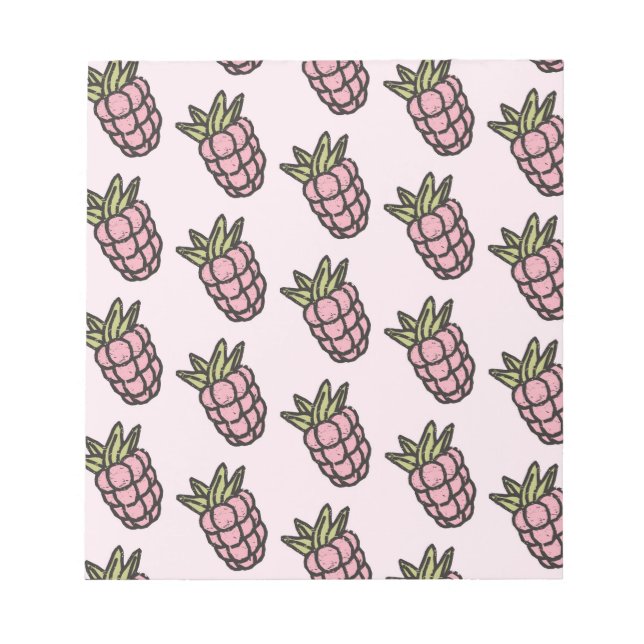 Bloco De Notas Padrão do ananás Y2K retroFunky (Frente)