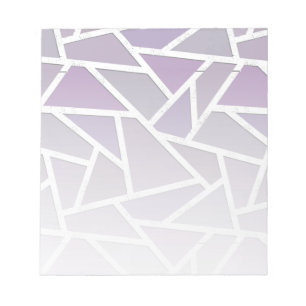 Bloco De Notas padrão do mosaico da lavanda