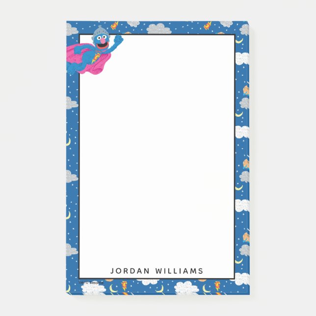 Bloco De Notas Padrão do Super Grover 2.0 Night Sky (Frente)