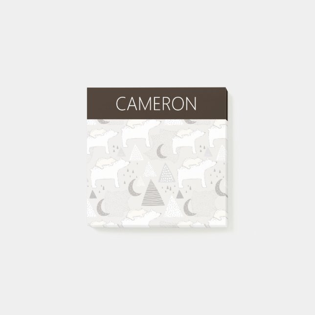 Bloco De Notas Padrão do Urso do Pavimento da Porta-Gama (Frente)