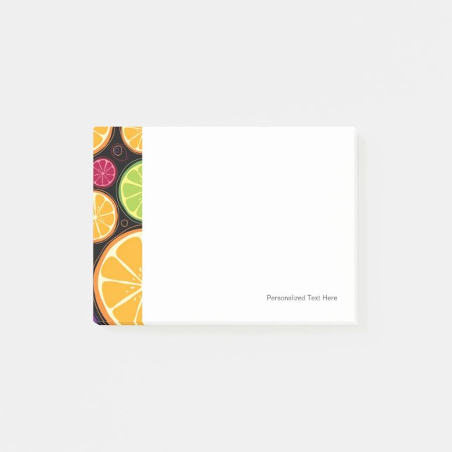 Bloco De Notas Padrão e fundo laranja (Frente)