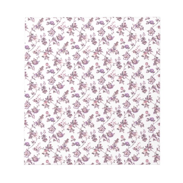 Bloco De Notas Padrão Floral (Frente)