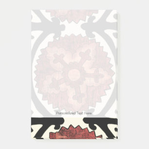 Bloco De Notas Padrão Floral Decorativo do Estilo Suzani
