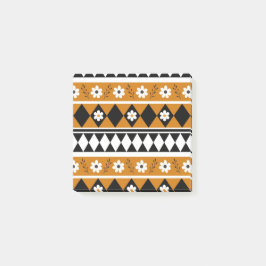 Bloco De Notas Padrão Floral do Diamante de Flor de Faixa de Fron