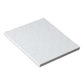 Bloco De Notas Padrão Floral Geométrico Cinza Claro
