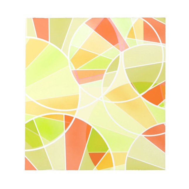 Bloco De Notas padrão geométrico abstrato (Frente)