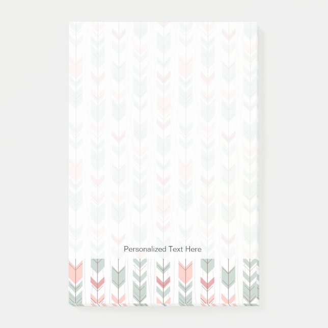 Bloco De Notas Padrão geométrico em estilo retrô (Frente)