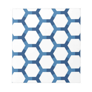 Bloco De Notas Padrão Geométrico Hexagonal Moderno