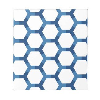 Bloco De Notas Padrão Geométrico Hexagonal Moderno