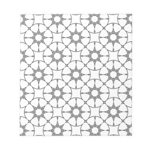 Bloco De Notas Padrão Geométrico Islâmico - Design árabe