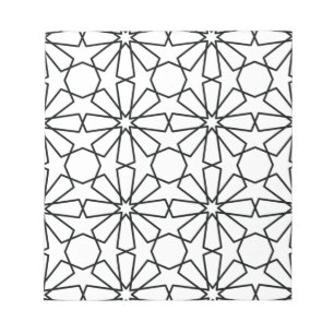 Bloco De Notas Padrão Geométrico Islâmico Design Árabe