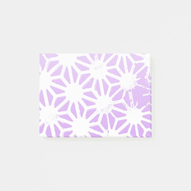 Bloco De Notas Padrão geométrico lilac (Frente)