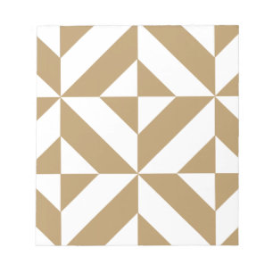 Bloco De Notas Padrão Geométrico Quente de Deco Cubo