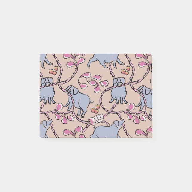 Bloco De Notas Padrão hilário vietnamita chinês Ano P-it (Frente)