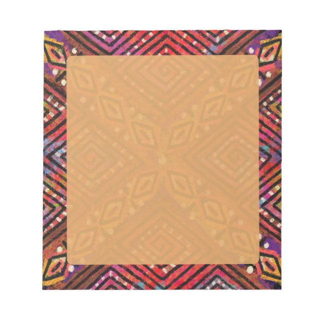 Bloco De Notas Padrão inspirado na lama (Frente)