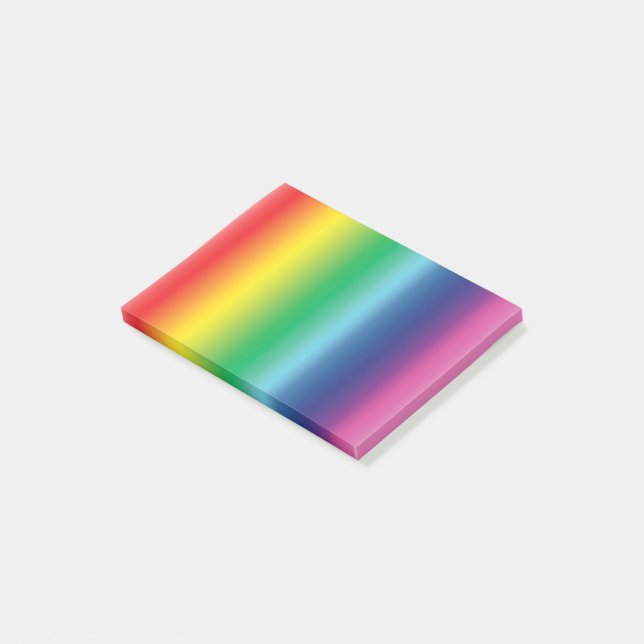 Bloco De Notas Padrão moderno de orgulho gay do arco-íris colorid (Inclinado)