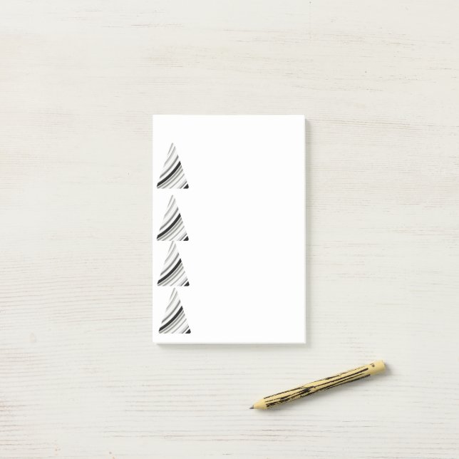 Bloco De Notas Padrão Negro E Branco Engraçado (Na mesa)