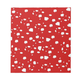 Bloco De Notas padrão ponto com toadstool vermelha