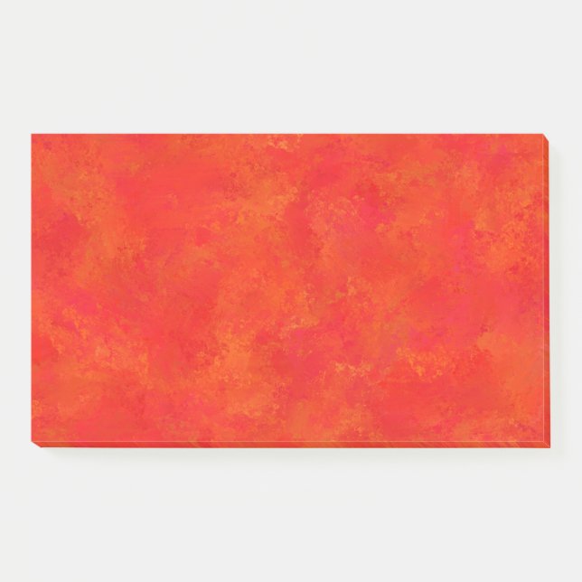 Bloco De Notas Padrão Red Orange Abstrato (Frente)