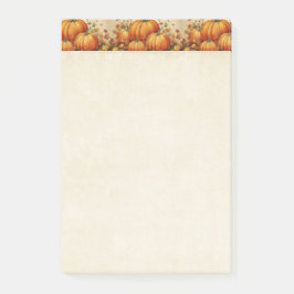 Bloco De Notas Padrão Russo de Outono de Pumpkins Laranja