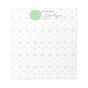 Bloco De Notas Padrão Tropical Yarn Ball String