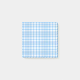 Bloco De Notas Padrão Xadrez Azul Branco