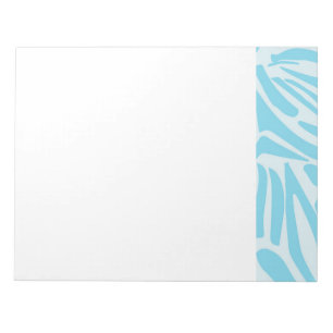 Bloco De Notas Padrão Zebra Azul