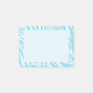 Bloco De Notas Padrão Zebra Azul