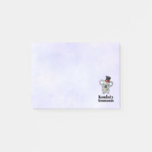 Bloco De Notas Padrinho de casamento Koala Pun Koalaty