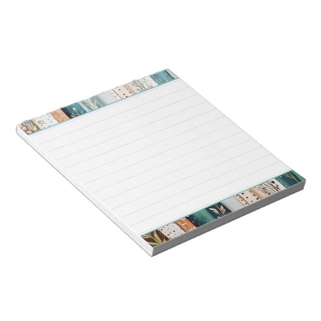 Bloco De Notas padrões mistos chiques (Inclinado)