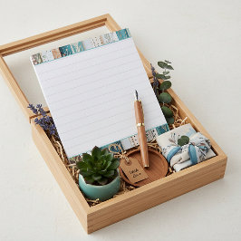 Bloco De Notas Padrões mistos shabby chic, clique em editar para