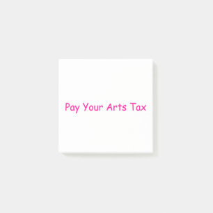 Bloco De Notas Pagar Impostos de Artes