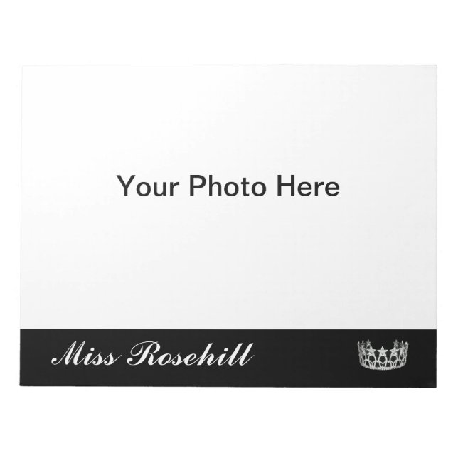 Bloco De Notas Pageant Foto Autografar Pad (Frente)