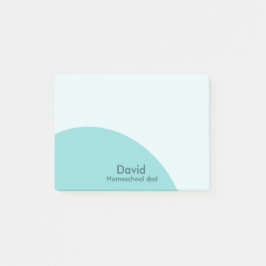 Bloco De Notas Pai da escola de natal de espirais azuis