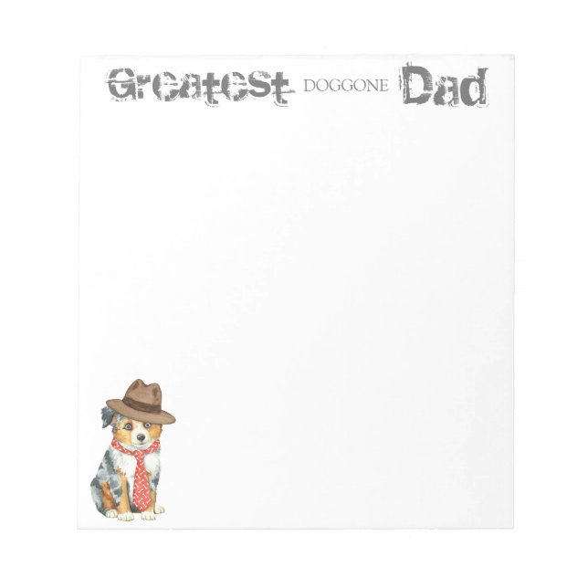 Bloco De Notas Pai Mini Americano Shepherd (Frente)