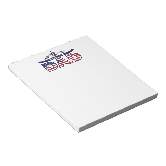 Bloco De Notas Pai, pai, um pai nascido natural (Inclinado)