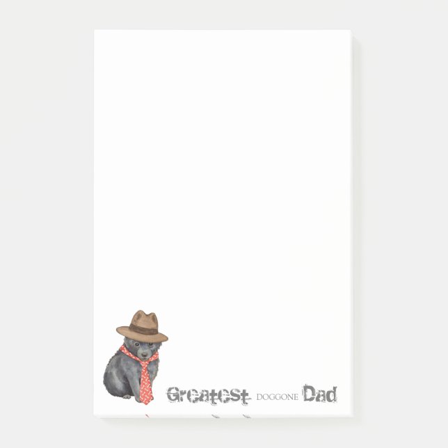 Bloco De Notas Pai Schipperke (Frente)